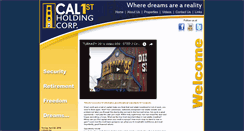 Desktop Screenshot of cal1stholdingcorp.com